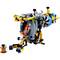 Un modèle LEGO détaillé d'un sous-marin sous-marin avec des couleurs vives et des pièces mobiles, adapté aux actions de jeu créatives.