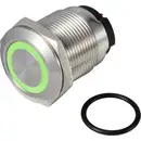 TRU COMPONENTS TC-13224196 ONPOW6319F-10E/Q/G/12V/S Bouton-poussoir 36 V DC/AC 2 A 1 x Off/(On) à rappel vert IP65 1 pc(