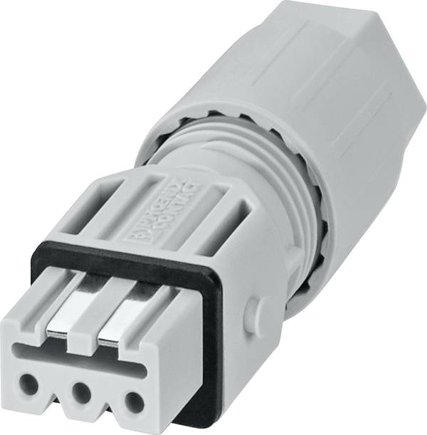 Phoenix Contact 1490380 Connecteur QUICKON mâle Nombre total de pôles: 4 + PE 16 A, 10 A gris 1 pc(s) Piece