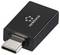 Adaptateur USB-C noir de Renkforce, permettant de connecter des appareils avec port USB-C.