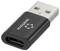 Adaptateur USB avec boîtier noir et connecteur argenté. Marquage : 'renkforce'. Fiche USB-A vers port USB-C.