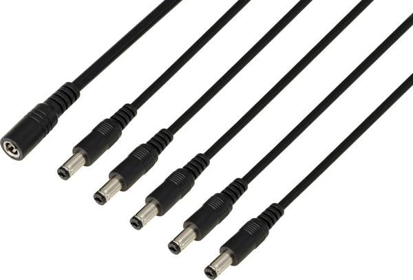 TRU COMPONENTS TC-13232716 Connecteur DC prise femelle - fiche mâle 5.5 mm 2.1 mm 41.2 cm 1 pc(s)