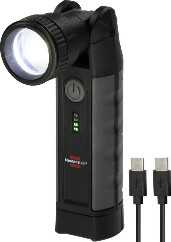 <br>  Brennenstuhl<br>  TL 1000 ACW<br>  1173750007<br>  LED<br>  Lampe de poche<br>  avec interface USB<br>  à batterie<br>  1000 lm<br>  12 h<br>  300 g<br>