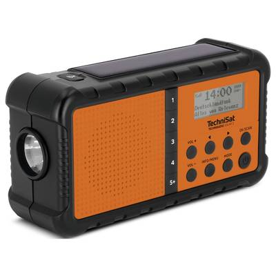 TechniSat TECHNIRADIO SOLAR 2 Radio de table DAB+, FM USB panneau solaire, manivelle, lampe de poche, rechargeable, prot-1