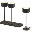Sygonix 3er Set SY-6627262 Lampe à LED de table LED 5.5 W noir