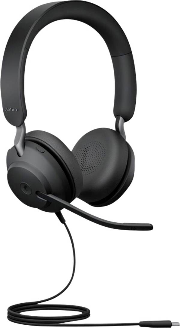 Jabra Evolve2 40 SE Micro-casque supra-auriculaire filaire Stereo noir micro-casque, volume réglable, mise en sourdine du microphone ordinateur