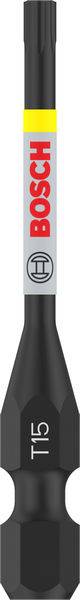 Gros plan sur un accessoire noir Bosch portant l'inscription 'T15'.