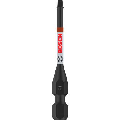Un foret Bosch avec un manche noir et un marquage rouge et blanc.