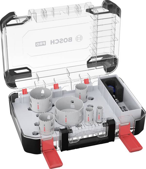 Bosch Accessories 2608594424 2608594424 Jeu de scies-cloches  19 mm, 25 mm, 38 mm, 44 mm, 68 mm, 83 mm  1 pc(s)