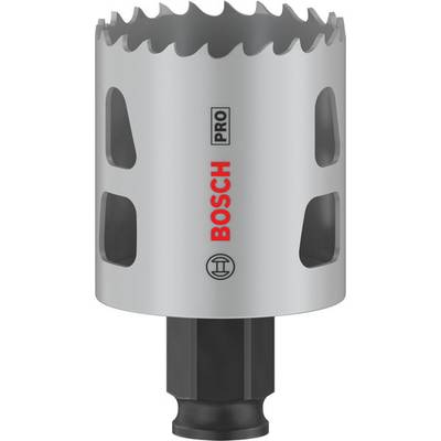 Scie cloche bimétal de Bosch au corps gris et à la tête noire, adaptée pour des coupes précises dans le métal et le bois.