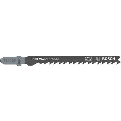 Lame de scie sauteuse Bosch 'T144DP' pour bois, avec des dents précises, adaptée pour des coupes rapides et nettes.