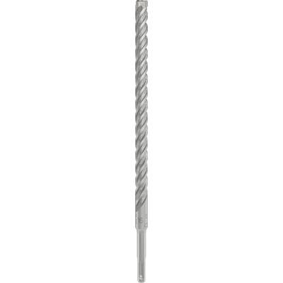 Un foret en métal argenté, spiralé, avec des arêtes tranchantes. Adapté pour le perçage précis dans des matériaux durs.