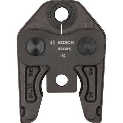 Un outil de sertissage Bosch, modèle 'Expert U14', en métal. Utilisé pour les raccordements de tuyaux.