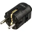 Sygonix SY-6629382 Fiche électrique mâle avec terre polypropylène (PP) 250 V/AC noir
