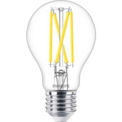 Une ampoule LED allumée avec un design de filament, un verre transparent et une base métallique, symbolisant l'innovation et l'éclairage efficace.