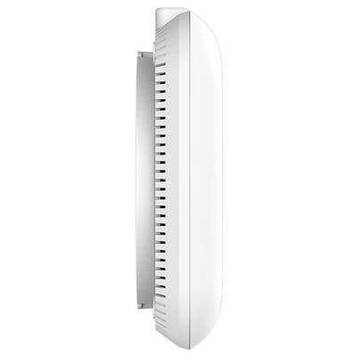 Un aperçu latéral d'un moniteur d'ordinateur blanc et moderne, aux lignes épurées et doté de fentes d'aération le long de ses bords.