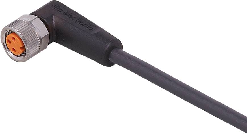 ifm Electronic EVC147 Câble de raccordement M8 femelle, coudé 2 m Nombre de pôles: 3 1 pc(s)