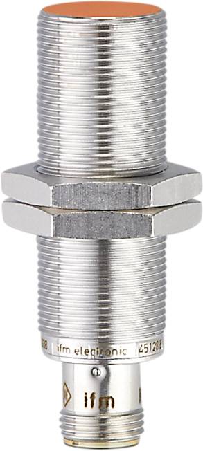 Une tige de métal chromée filetée à l'extérieur, équipée de deux écrous hexagonaux, utilisée pour des connexions ou des fixations.