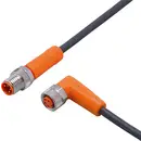 ifm Electronic EVC300 Jonction M8 mâle, droit, femelle, coudé 0.3 m Nombre de pôles: 4, 4 1 pc(s)