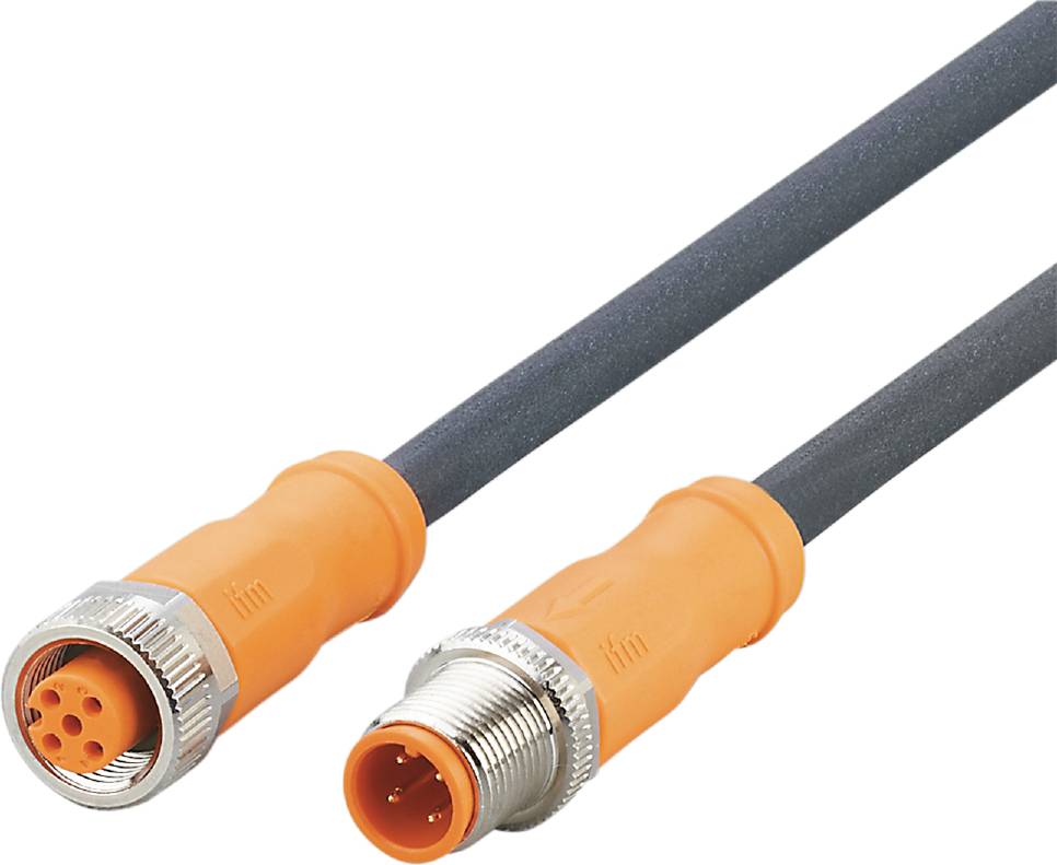 ifm Electronic EVC716 Jonction M12 mâle, droit, femelle, droit 0.25 m Nombre de pôles: 4, 5 1 pc(s) Piece