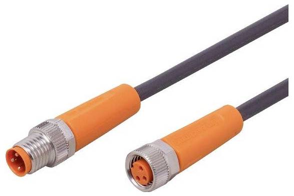 ifm Electronic EVC267 Jonction M8 mâle, droit, femelle, droit 1 m Nombre de pôles: 3, 3 1 pc(s)-0