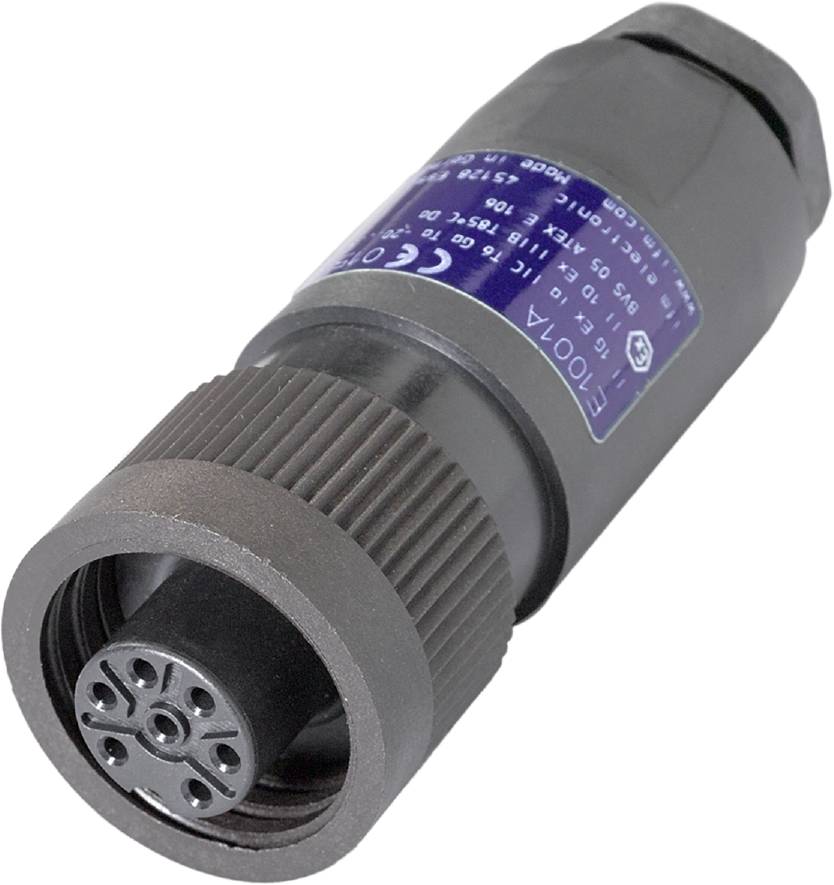 ifm Electronic E1001A Connecteur non confectionné pour capteurs/actionneurs femelle, droit Nombre de pôles: 7 1 pc(s)