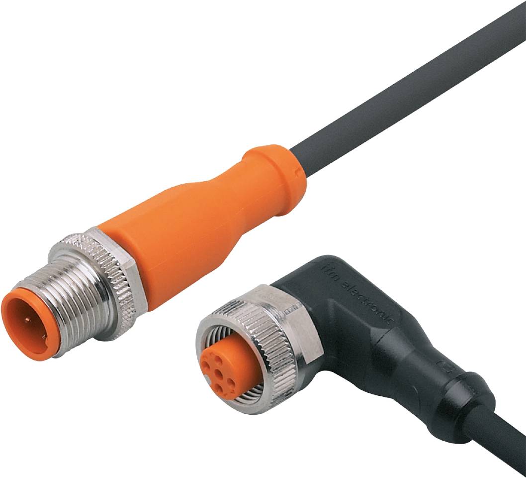 ifm Electronic EVC020 Jonction mâle, droit, femelle, coudé 0.3 m Nombre de pôles: 4, 5 1 pc(s)