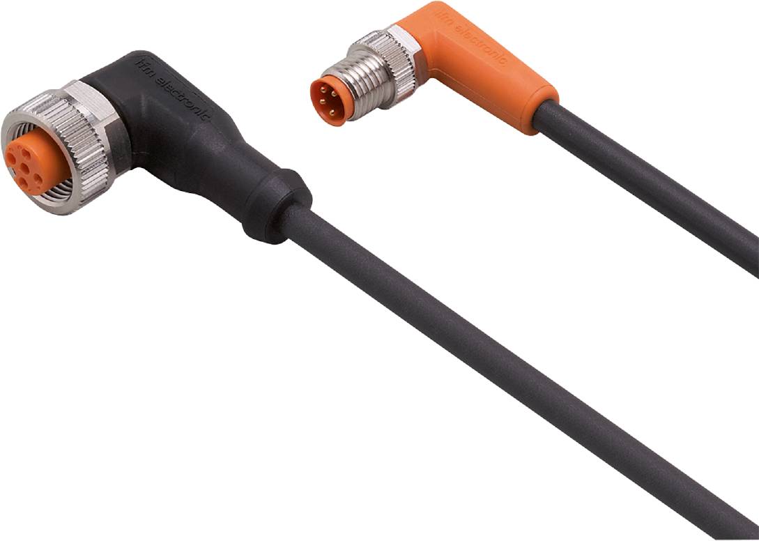 ifm Electronic EVC382 Jonction M8 mâle, coudé, femelle, coudé 0.3 m Nombre de pôles: 4, 5 1 pc(s)
