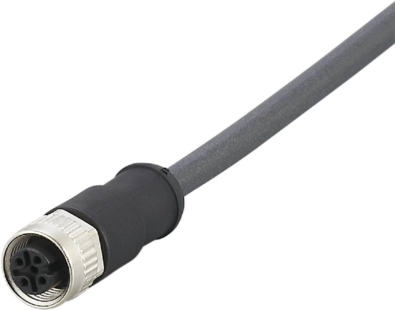 ifm Electronic E12638 Câble de raccordement M12 femelle, droit 5 m Nombre de pôles: 4 1 pc(s)