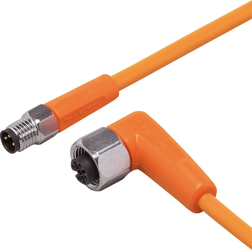 ifm Electronic EVT265 Jonction mâle, droit, femelle, coudé 0.3 m Nombre de pôles: 3, 5 1 pc(s)
