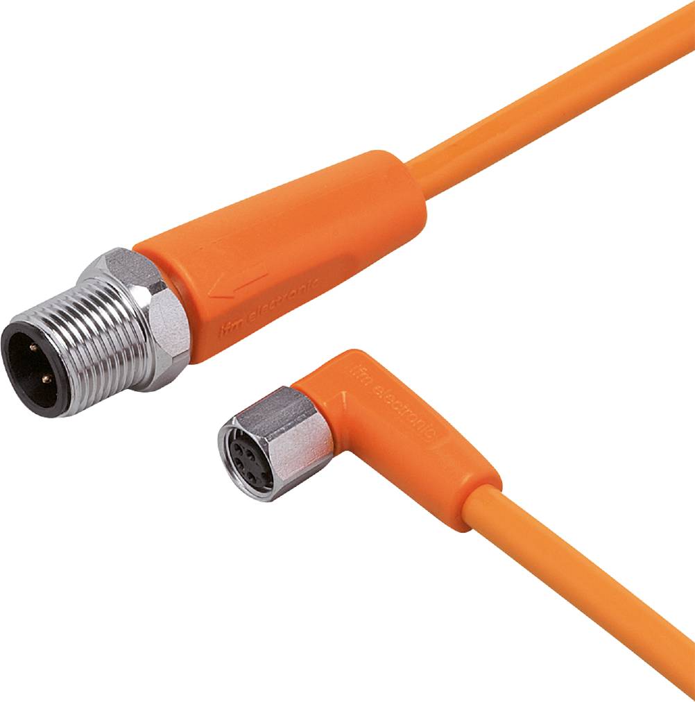 ifm Electronic EVT253 Jonction M12 mâle, droit, femelle, coudé 0.3 m Nombre de pôles: 4, 4 1 pc(s) Piece