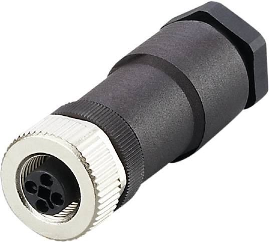 ifm Electronic E12499 Connecteur non confectionné pour capteurs/actionneurs M12 femelle, droit Nombre de pôles: 4 1 pc(s