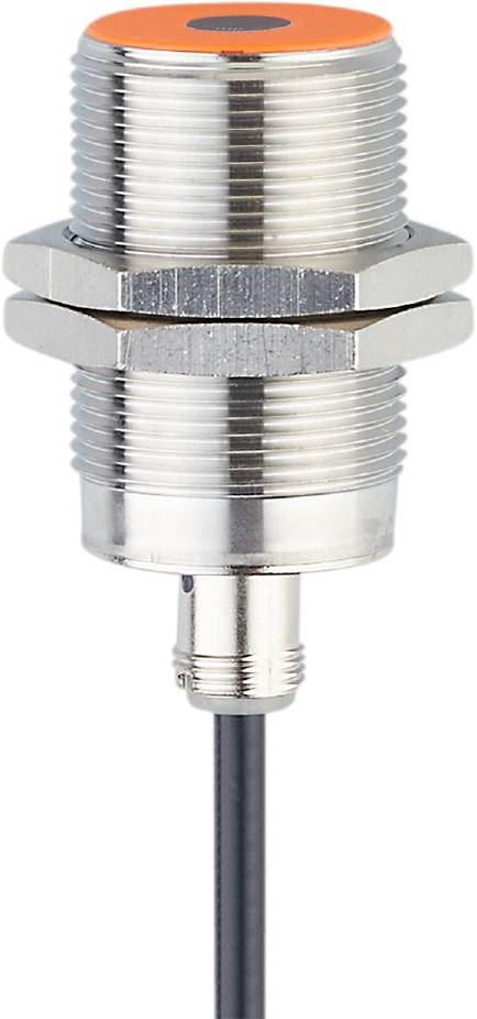 Un connecteur cylindrique chromé fileté. Il est utilisé dans des applications industrielles pour raccorder des câbles.