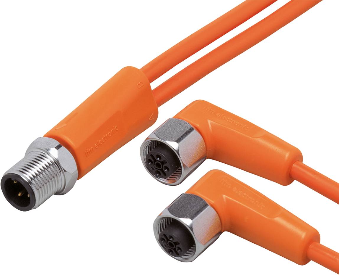ifm Electronic EVT332 Jonction M12 mâle, droit, femelle, coudé 1 m Nombre de pôles: 5, 5 1 pc(s)