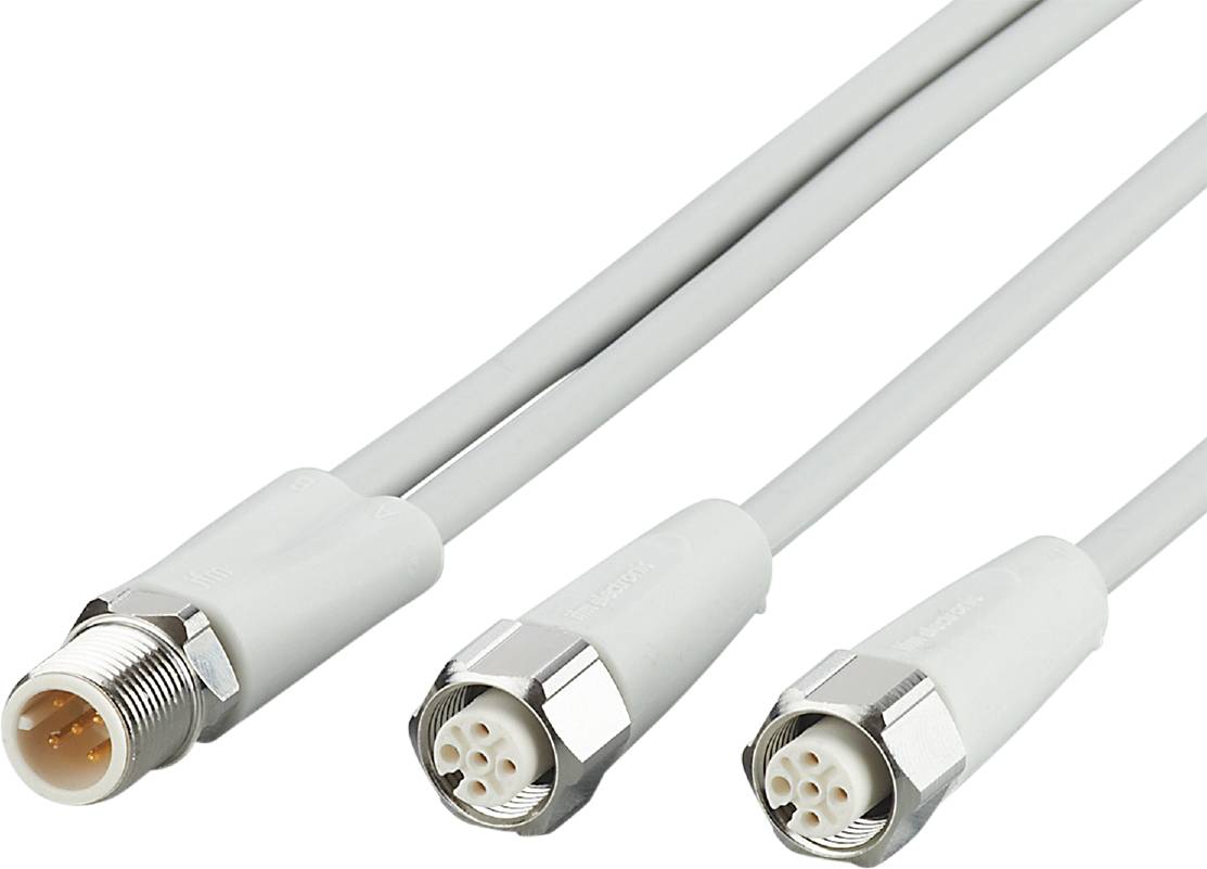 ifm Electronic EVF329 Jonction M12 mâle, droit, femelle, droit 1 m Nombre de pôles: 5, 5 1 pc(s)