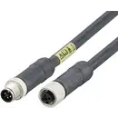 ifm Electronic E12425 Jonction M12 mâle, droit, femelle, droit 0.5 m Nombre de pôles: 4, 4 1 pc(s) Piece
