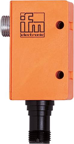Un appareil orange avec un embout cylindrique noir à la base et une vis sur le côté.