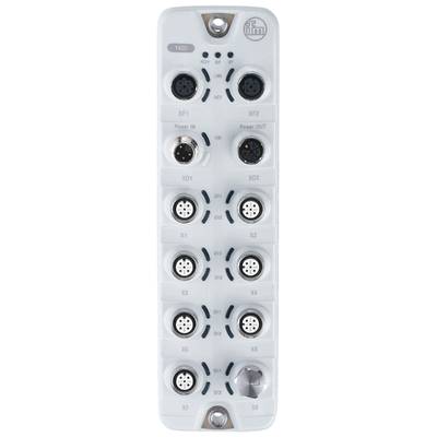 Module d'unité de commutation industrielle avec plusieurs connecteurs circulaires numérotés de X1 à X8, destinés à différentes entrées et sorties.