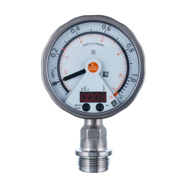 ifm Electronic Capteur de pression 1 pc(s) PG2744 -0 MPa à 1 MPa M12 1 NF (R), 1 NO (T), analogique