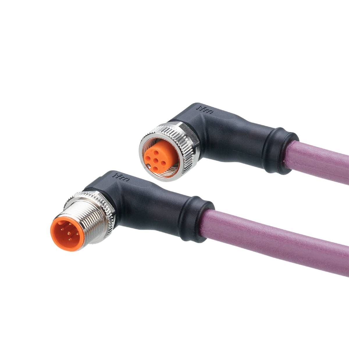 ifm Electronic EVC953 Jonction M12 mâle, coudé, femelle, coudé 1 m Nombre de pôles: 5, 5 1 pc(s)
