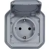 Legrand complet en saillie, Prise 2P+T Plexo gris 069730L 1 pc(s)