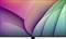 L'écran affiche un fond d'écran abstrait aux couleurs vives, composé de formes douces et courbes en rose, violet et turquoise.