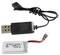 Chargeur USB avec câble et batterie lithium-polymère, adapté aux appareils télécommandés.