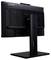Vue arrière d'un moniteur Acer noir avec un socle stable et un motif géométrique à l'arrière.