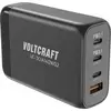 VOLTCRAFT UC-3C1A140W02 Chargeur USB 140 W 3x USB-C®, 1x USB-A Nbr. de sorties: 4 x GaN, USB Power Delivery (USB-PD), chargeur rapide