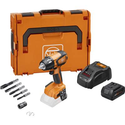 Ensemble de visseuse à chocs sans fil avec perceuse orange et noire, chargeur, batterie, forets et mallette robuste. Idéal pour les bricoleurs.