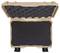 Une valise ouverte beige avec de la mousse noire à l'intérieur. La mousse présente une surface structurée pour un rangement sécurisé.