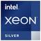 Logo 'Intel Xeon Silver' sur fond bleu.