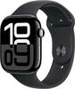 Apple Watch Series 10 GPS + Cellular 46 mm boîtier en aluminium bracelet de sport noir M/L