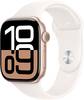 Apple Watch Series 10 GPS + Cellular 46 mm boîtier en aluminium bracelet de sport rose pâle M/L